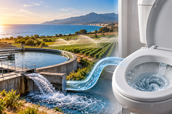 wc avec eau potable